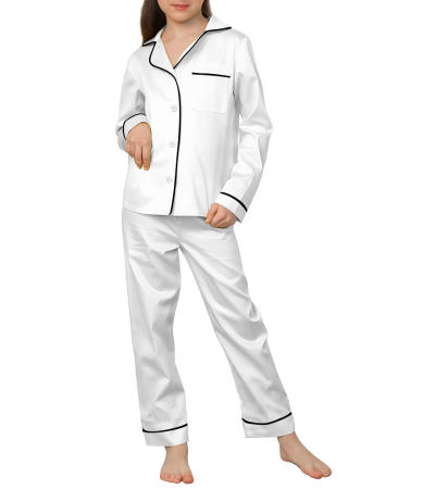 长袖儿童冰丝套装R0130 - 冰丝-140g/90