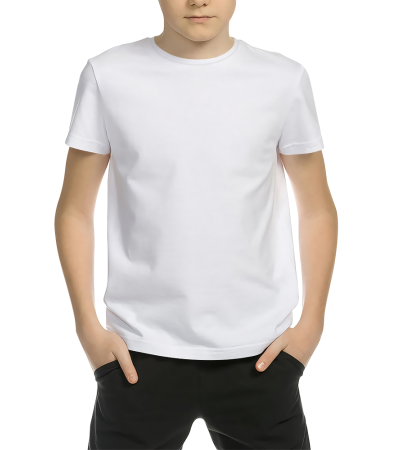 QSNTN 3D欧码青少年短袖（R0003_D） - 仿棉-180g/XS