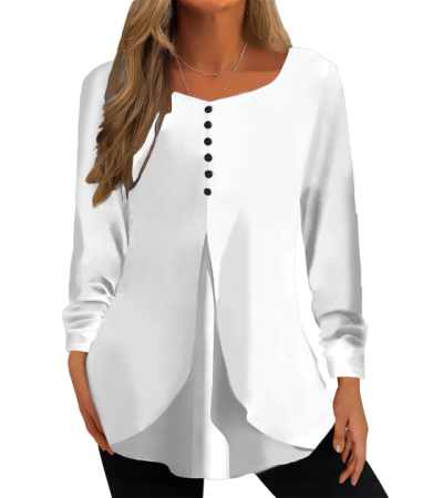 女仿棉拉架圆领长袖T恤LTW20108 - 仿棉-180g/S