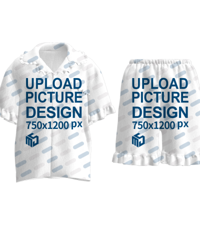 女士短袖短裤套装-TK0005 - 仿棉-180g/S