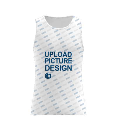 男士无袖圆领背心AY001X - 鸟眼布-110g/100