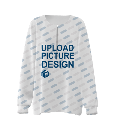 女士半开拉链长袖落肩卫衣-LTW20177X - 涤毛圈-230g/S