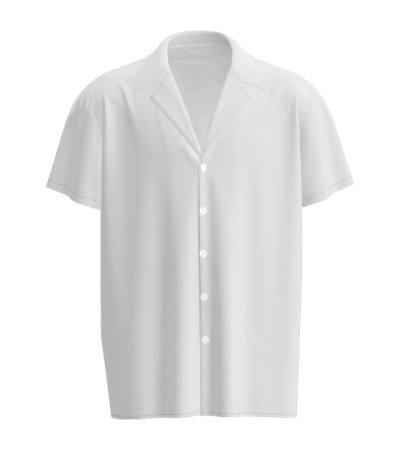 男数码印秋香麻翻领短袖衬衫LTMJ10076 - 四面弹-120g/S