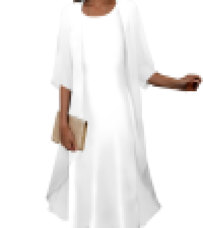 女乱麻外套仿棉连衣裙两件套-LTWJ20965LW	 - 乱麻-130g/S