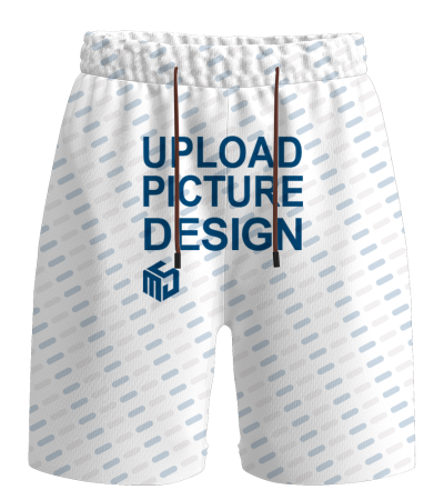 男士两侧袋带抽绳沙滩短裤-YX0002AB-B - 针眼布-140g/S