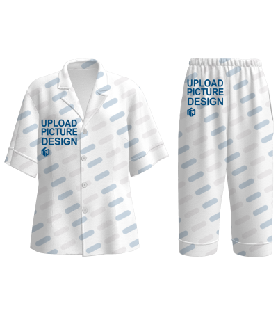 女款织带衬衫领长袖长裤家居套装有袋无脚口无袖口-WRL023 - 牛奶丝-180g/S