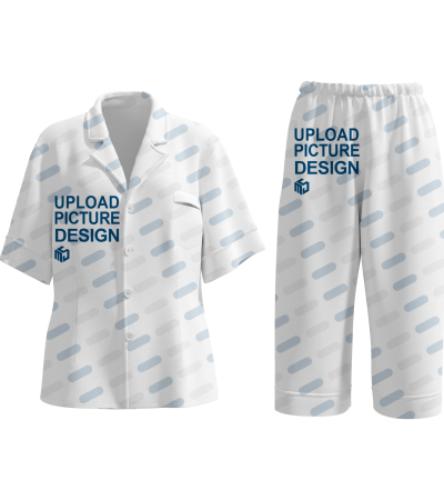 女款织带衬衫领长袖长裤家居套装冰丝有袋无脚口无袖口-WRL023S - 冰丝-140g/S