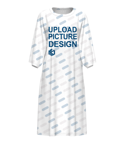 女士插肩袖圆领睡裙-XHY048 - 仿棉-170g/XS