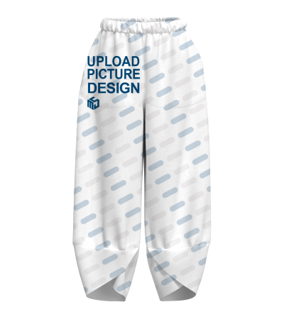 女士宽松带侧袋束脚长裤-LTWJ20987X - 竹节麻-120g/S