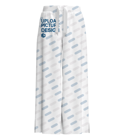 女士带抽绳宽松直筒裤-P100079 - 四面弹-120g/S