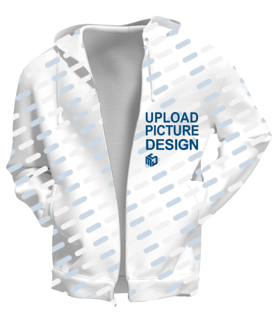 男士长袖拉链双口袋连帽外套-P0056 - 日本布-220g/S