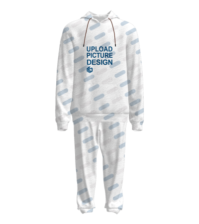 男士前插袋单层帽带袖口脚口抽绳卫衣套装-A0149X - 双面法兰绒-280g/S