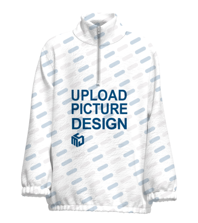 儿童长袖半拉链双口袋卫衣-XHY054 - 双面法兰绒-230g/12-24M