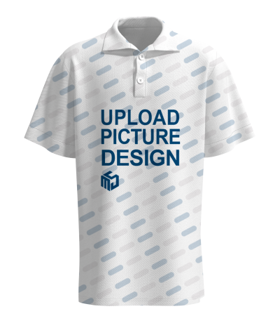 3D男士翻领短袖Polo衫-R0046X - 鸟眼布-110g/S