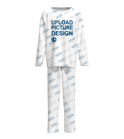 男士家居服长袖套装无袋无袖口无脚口-R0143X - 仿棉-180g/S