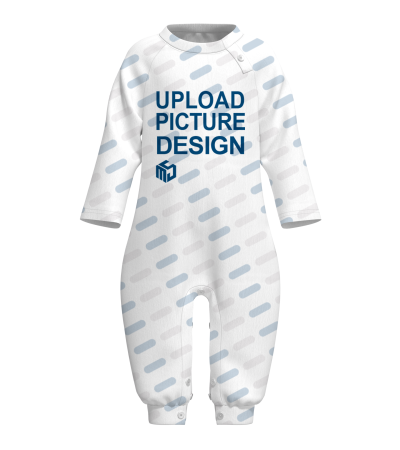 圆领短袖爬爬服右脚口无袖口无脚口-A0072X - 仿棉-200g/3M