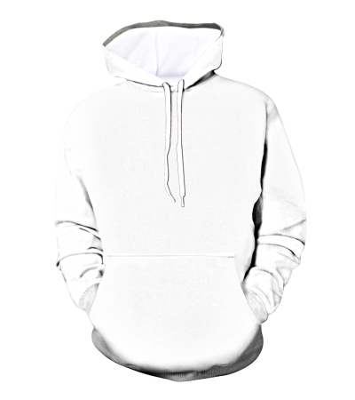 3D欧码加大男卫衣长10公分双帽（R0035）	 - 空气层-200g/S