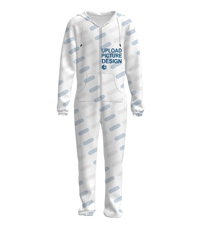 男士单帽隐形拉链左右袋连体长裤A0102X - 仿棉-200g/S