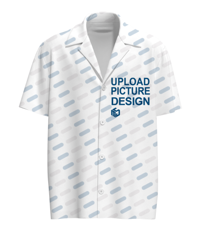 男士数码印秋香麻翻领短袖衬衫-LTMJ10076X - 四面弹-120g/S