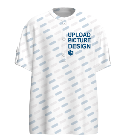 男士竹节麻半门襟4粒扣立领短袖衬衫-LTMJ100617X - 竹节麻-120g/S