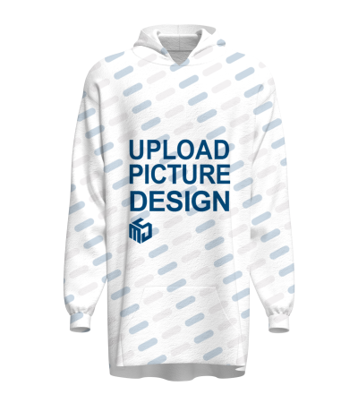 居家午睡袍单帽有袖口有袋无脚口-ST02X - 水晶绒-180g/S