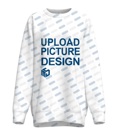 女士数码印圆领长袖卫衣-LTW20065_DX - 涤毛圈-230g/S