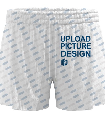 女士两侧袋带松紧沙滩裤-XHY019 - 仿棉-180g/S