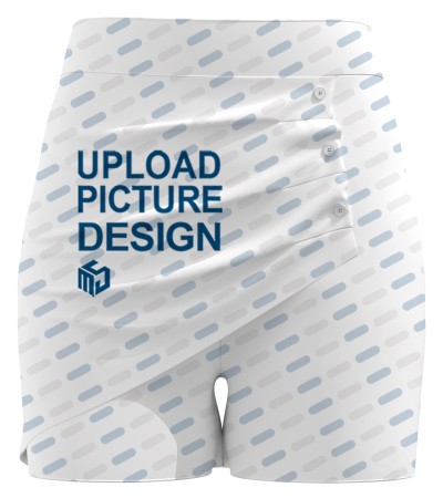 女士高腰褶皱纽扣裤裙-LTWJ20409 - 空气层-250g/S