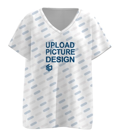 连袖V领短袖T恤S9524109 - 仿棉-180g/S