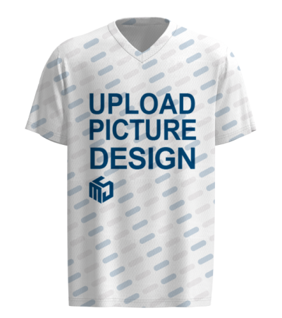 男士V领短袖T恤-A5075 - 鸟眼布-140g/XS