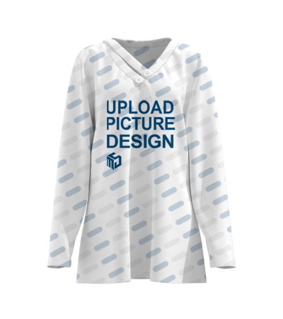 女仿棉V领长袖T恤LTW20671 - 仿棉-200g/S