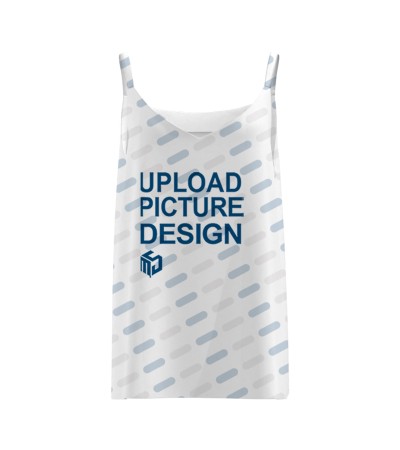 女数码印仿棉吊带有肩带扣-LTW20347 - 仿棉-180g/S