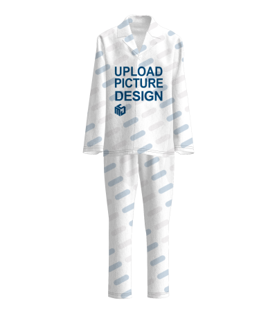 翻领儿童款睡衣无袋无脚口无袖口-A0213 - 仿棉-180g/100