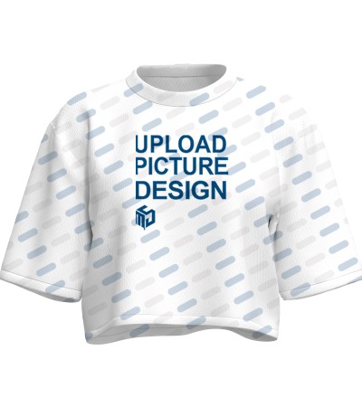 3D 短袖女士露脐套装-衣服 （A0010AB-A） - 鸟眼布-140g/XS