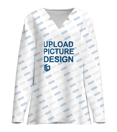 女仿棉V领长袖T恤大码女装PDDW20574 - 仿棉-170g/0XL