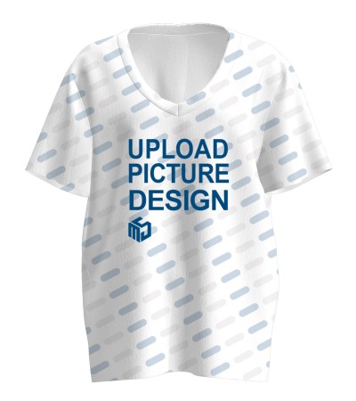 V领女士短袖A0227 - 仿棉-170g/S