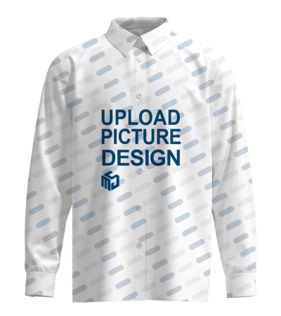 男华夫格长袖翻领贴袋衬衫有袖口-LTMJ100397 - 华夫格-210g/S