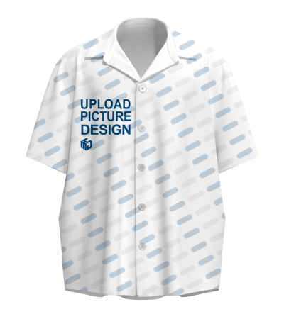 Men's 5-button short-sleeved shirt without placket, XHM001X_WD - Double line grid -120g/S