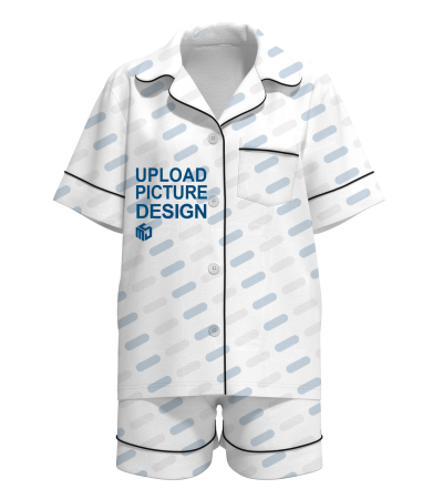 翻领冰丝短款套装有袖口有脚口有袋-R0029X - 冰丝-140g/S