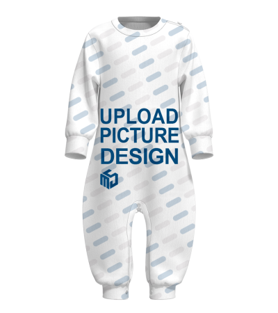 儿童爬爬服有袖口有脚口-A0117X - 仿棉-180g/3M