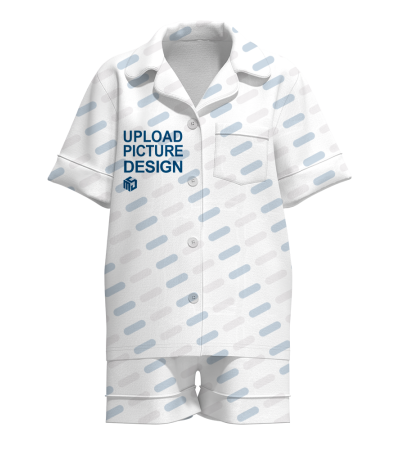 翻领仿棉短款家居套装有袋有脚口有袖口-R0182A - 仿棉-180g/3XS