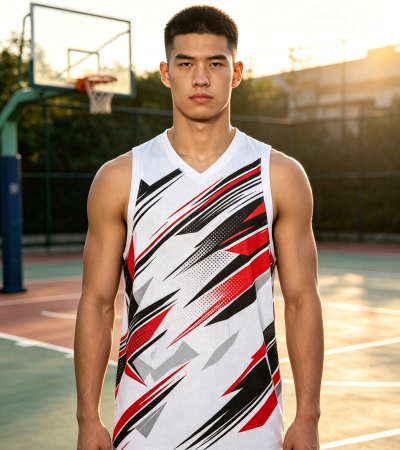 成人款V领篮球服GFQ002A分款上衣-GFQ002AY - 针眼布-150g/XS
