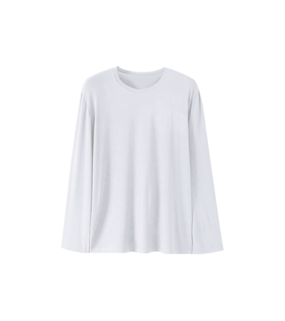 男士圆领长袖长裤家居服（衣服）-R0001AB-A - 仿棉-180g/XS