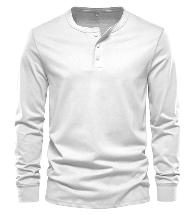 男竹节麻半开襟立领长袖衬衫-LTM100570 - 竹节麻-120g/S