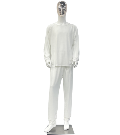 男款插肩袖家居服有袖口有脚口A0108 - 仿棉-180g/S