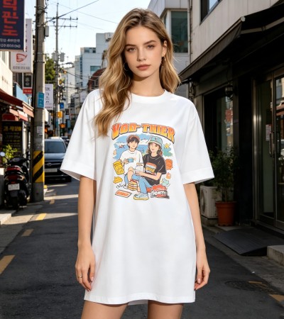 亚洲标准码-女士短袖XJM2607 - 仿棉-200g/S