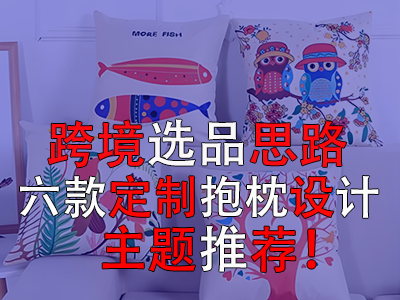 跨境选品思路，六款定制抱枕设计主题推荐！