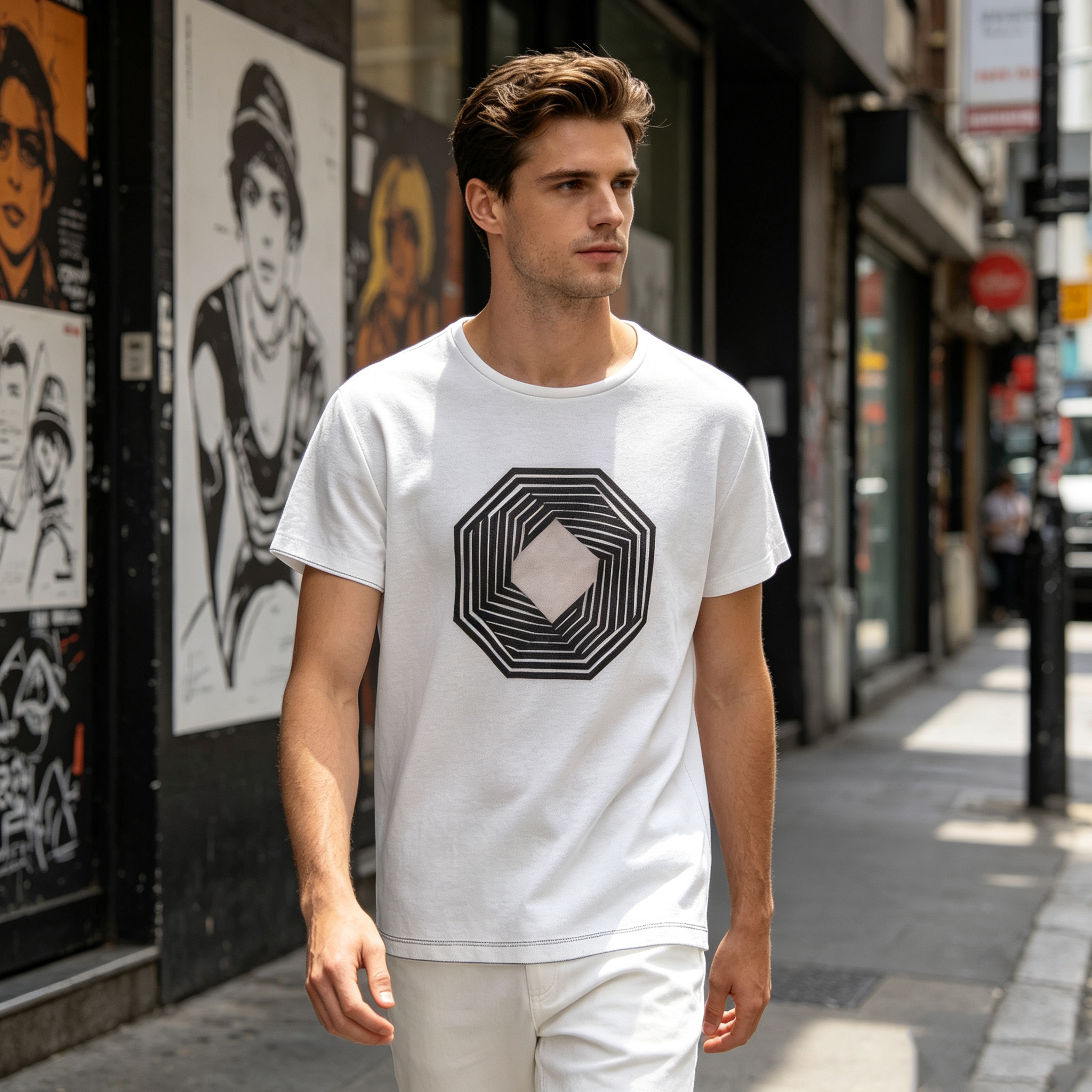 Custom Men's Crew Neck Short Sleeve T-Shirt