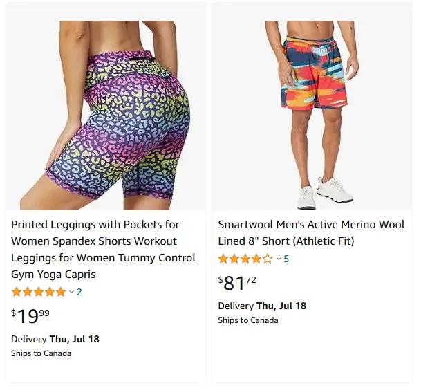 跨境选品，运动服品类运动短裤热卖