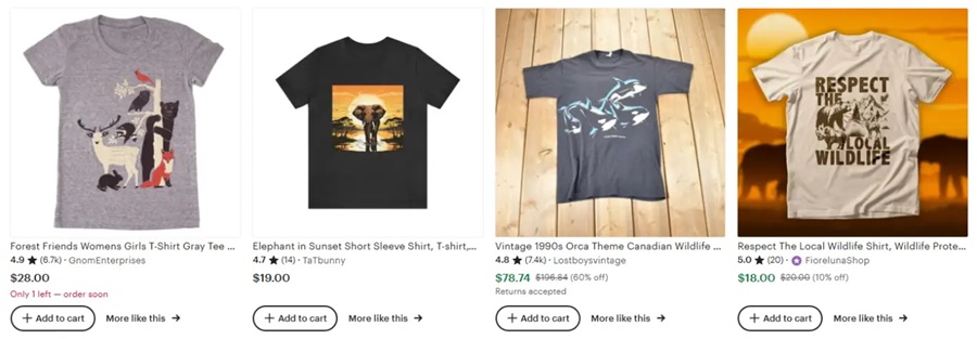 家庭旅行定制T恤创意之野生动物